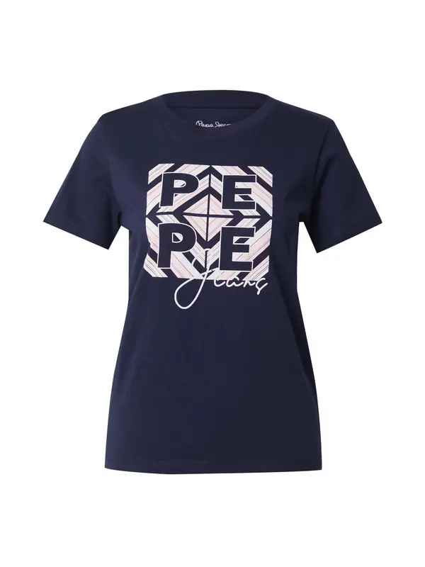 Pepe Jeans Pepe Jeans Majica 'BITE'  mornarska / pastelno roza / bela