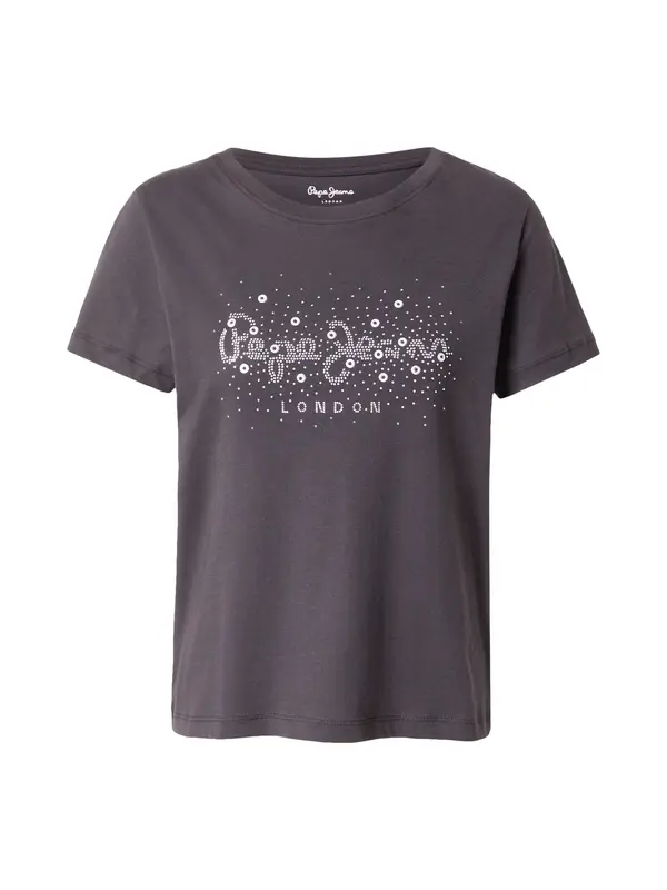 Pepe Jeans Pepe Jeans Majica 'Brady'  črna / srebrna