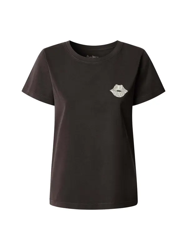 Pepe Jeans Pepe Jeans Majica 'Brule'  črna / bela