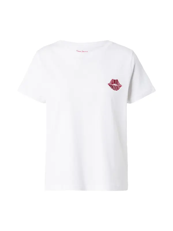 Pepe Jeans Pepe Jeans Majica 'Brule'  krvavo rdeča / bela