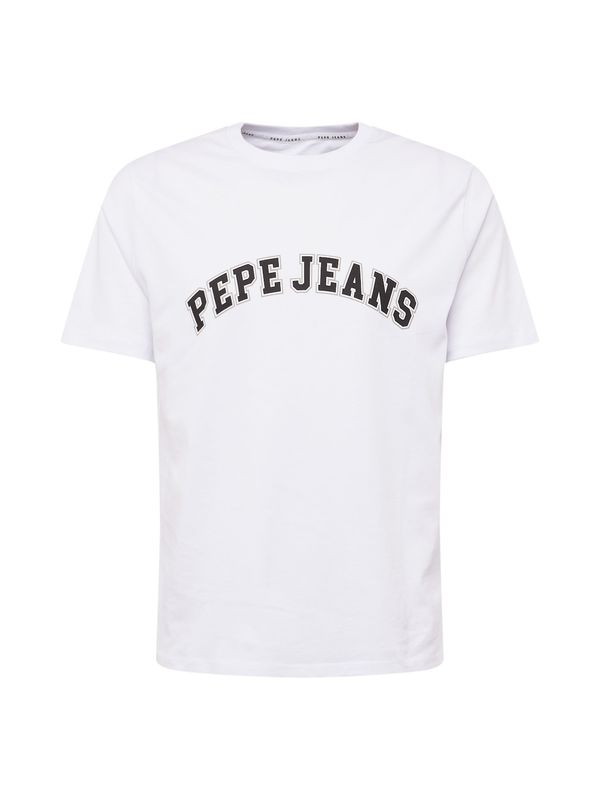 Pepe Jeans Pepe Jeans Majica 'CLEMENT'  črna / bela