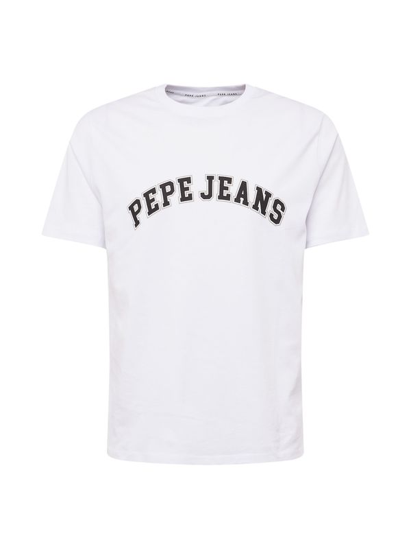 Pepe Jeans Pepe Jeans Majica 'Clement'  črna / bela