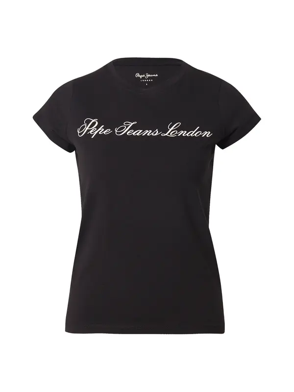 Pepe Jeans Pepe Jeans Majica  črna / bela