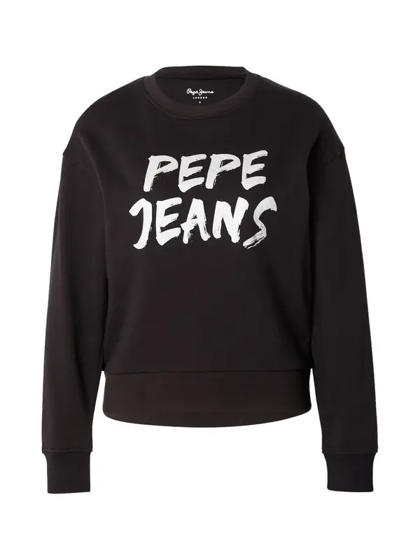 Pepe Jeans Pepe Jeans Majica  črna / srebrna