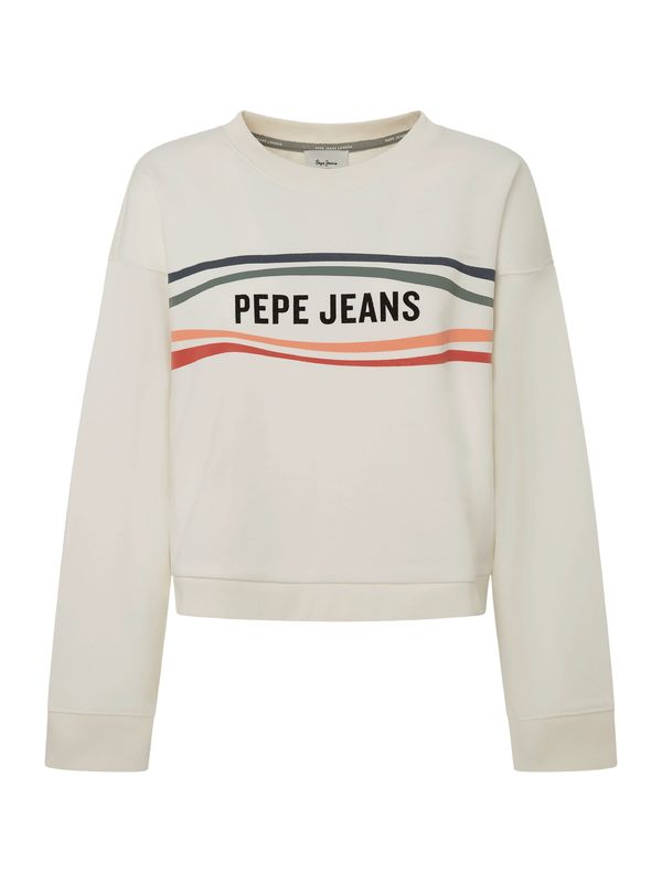 Pepe Jeans Pepe Jeans Majica 'Edeline'  oliva / oranžna / črna / bela