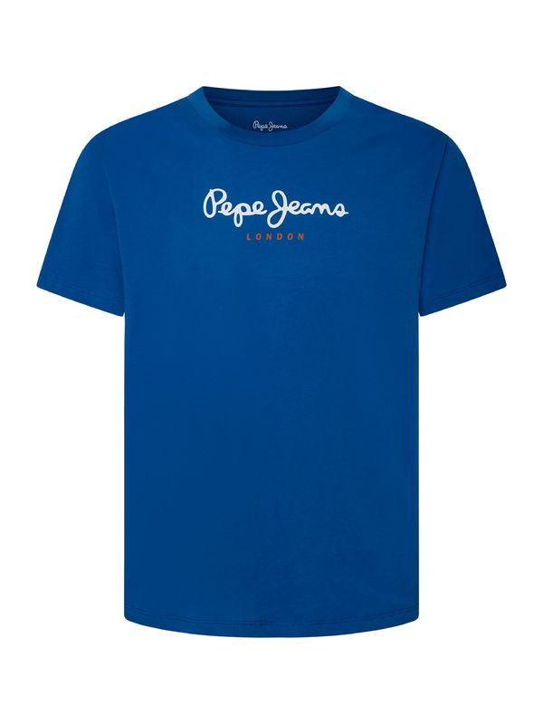 Pepe Jeans Pepe Jeans Majica 'Eggo'  kraljevo modra / temno oranžna / bela