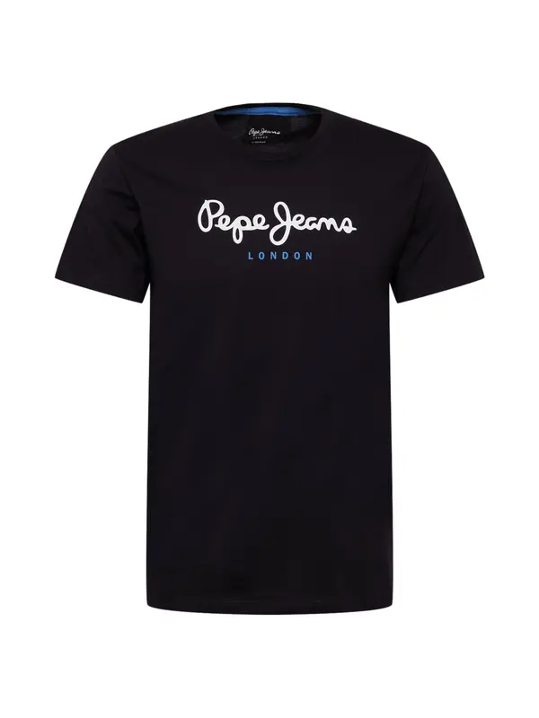 Pepe Jeans Pepe Jeans Majica 'Eggo'  modra / črna / bela