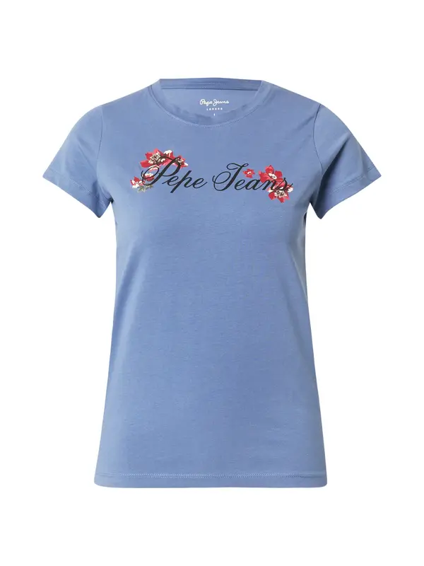 Pepe Jeans Pepe Jeans Majica 'FLORAL I'  safir / magenta / melona / črna