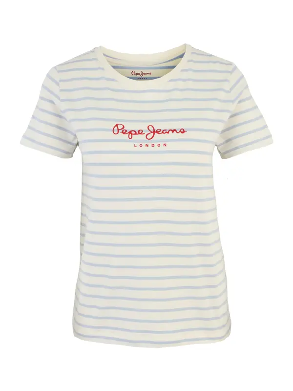 Pepe Jeans Pepe Jeans Majica 'MAE'  opal / karminsko rdeča / naravno bela