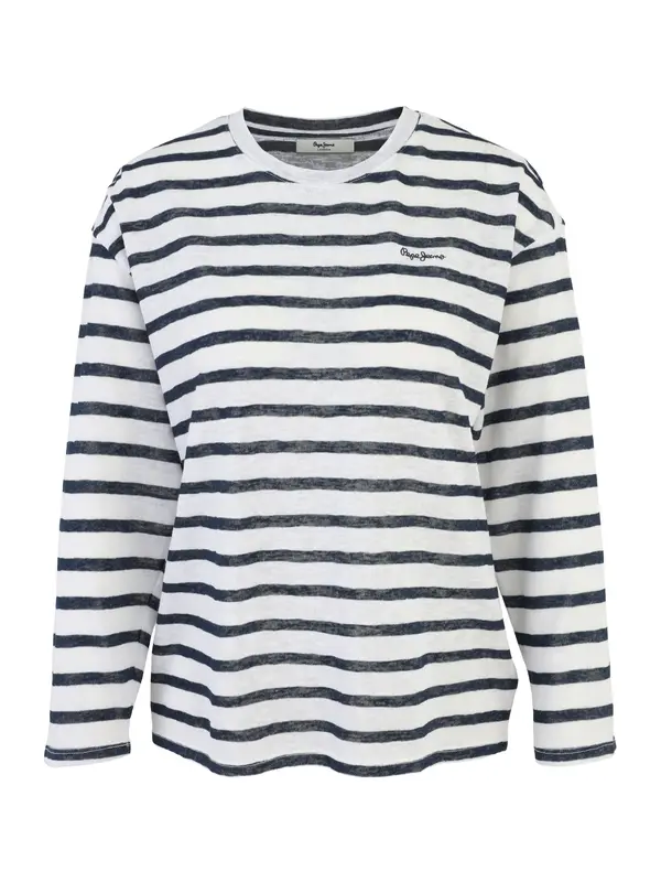 Pepe Jeans Pepe Jeans Majica 'Marlen'  temno modra / naravno bela