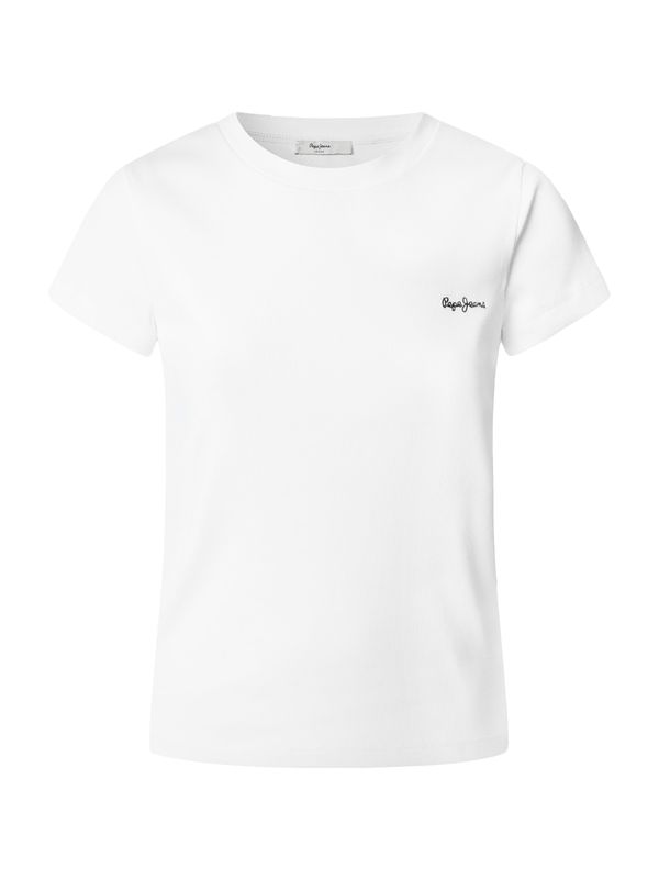 Pepe Jeans Pepe Jeans Majica 'MERIDA'  črna / bela