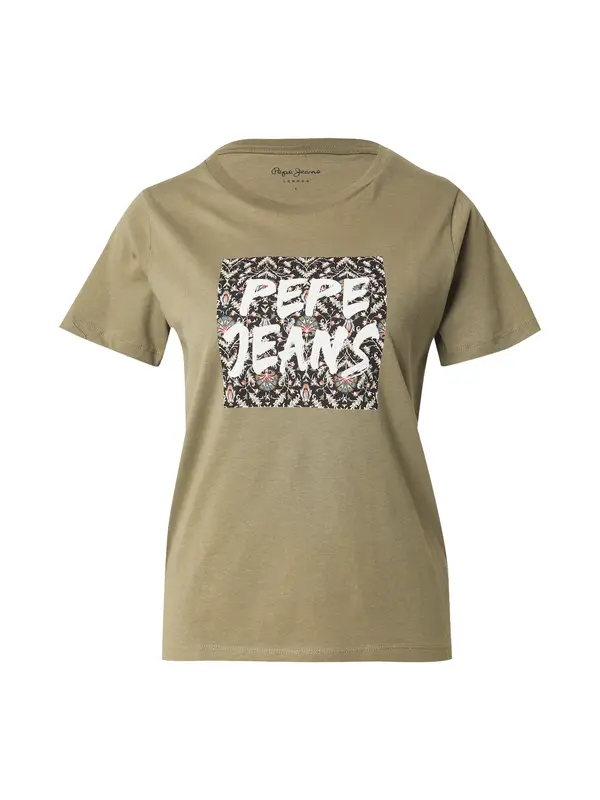 Pepe Jeans Pepe Jeans Majica  oliva / roza / črna / bela