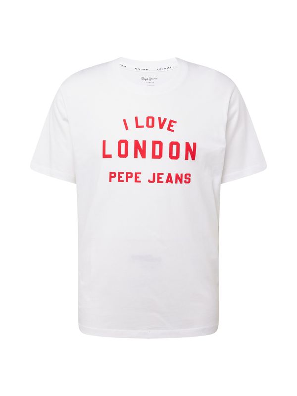 Pepe Jeans Pepe Jeans Majica  rdeča / bela