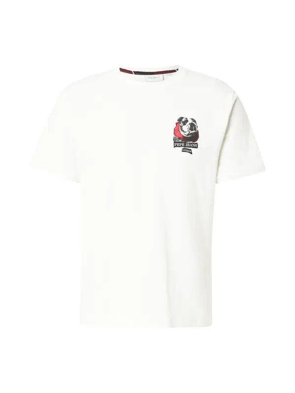 Pepe Jeans Pepe Jeans Majica  rdeča / črna / off-bela