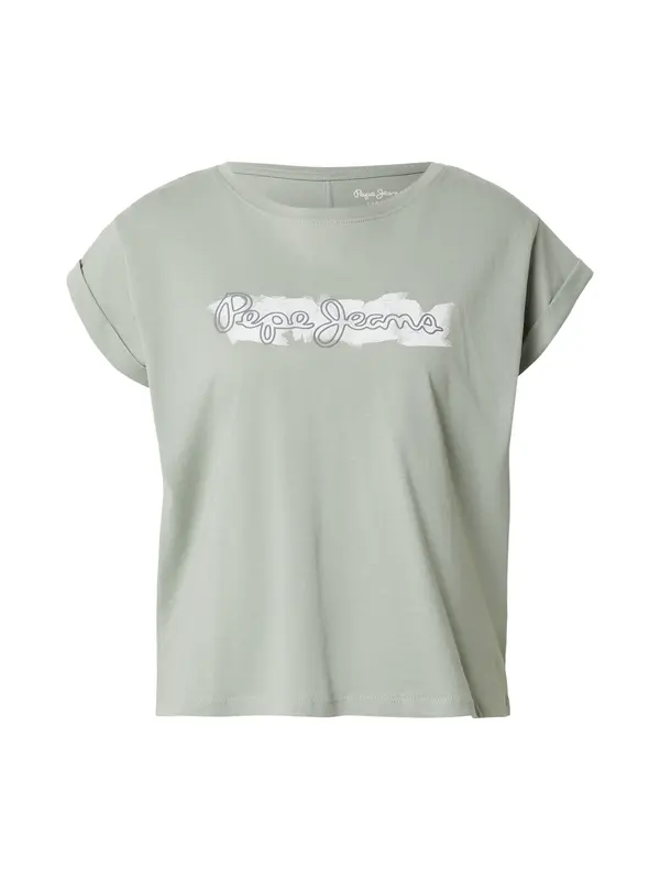 Pepe Jeans Pepe Jeans Majica  siva / svetlo zelena / bela