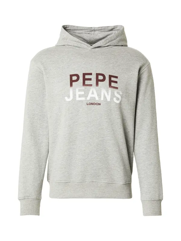 Pepe Jeans Pepe Jeans Majica  svetlo siva / bordo / bela