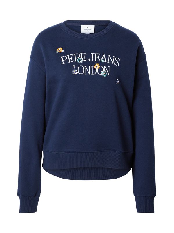 Pepe Jeans Pepe Jeans Majica 'VELLA'  mornarska / oranžna / bela