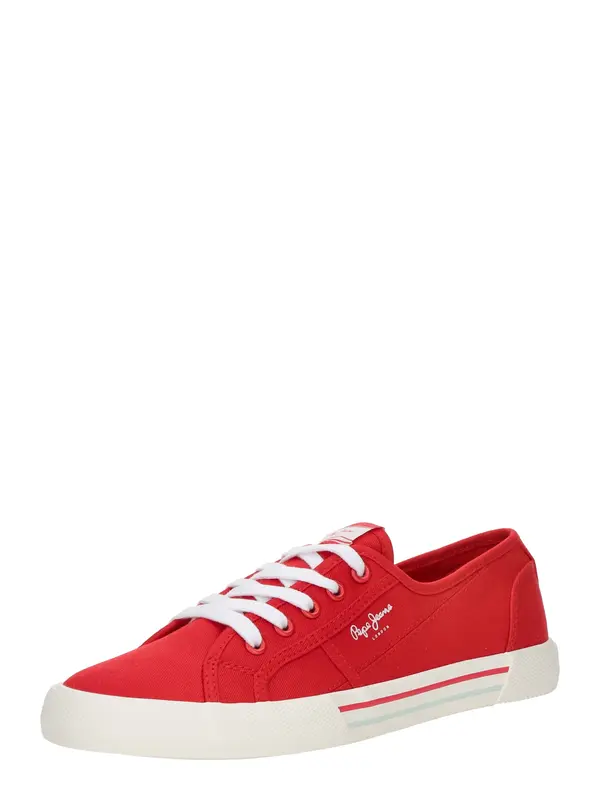 Pepe Jeans Pepe Jeans Nizke superge 'BRADY'  rdeča / bela