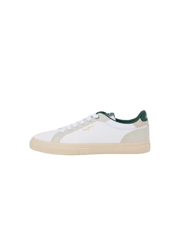 Pepe Jeans Pepe Jeans Nizke superge 'KENTON CITY'  ecru / zelena / bela