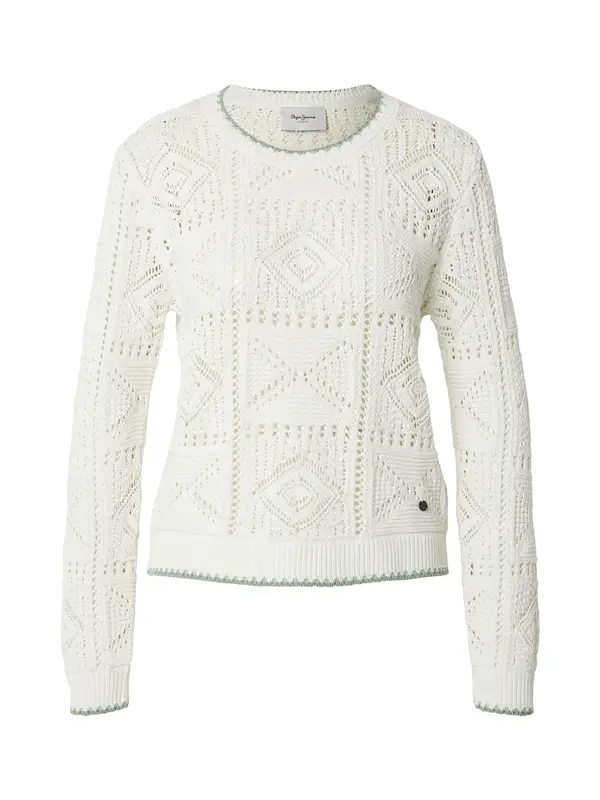 Pepe Jeans Pepe Jeans Pulover 'Kas'  volneno bela