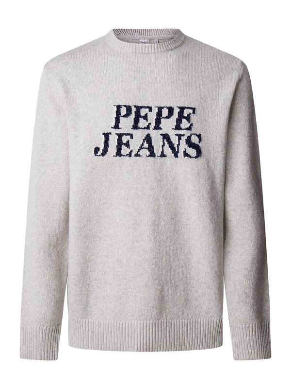 Pepe Jeans Pepe Jeans Pulover 'LUKA'  temno modra / svetlo siva