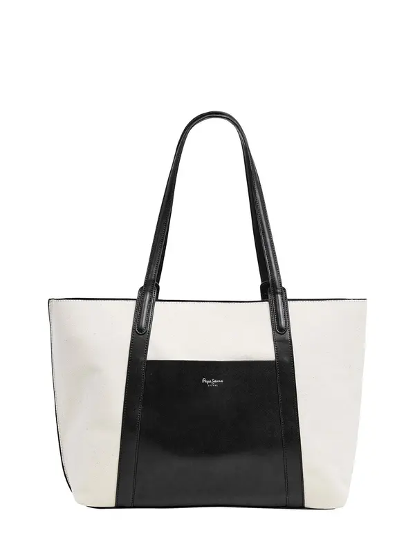 Pepe Jeans Pepe Jeans Ročna torbica 'AUDREY TALE'  črna / bela
