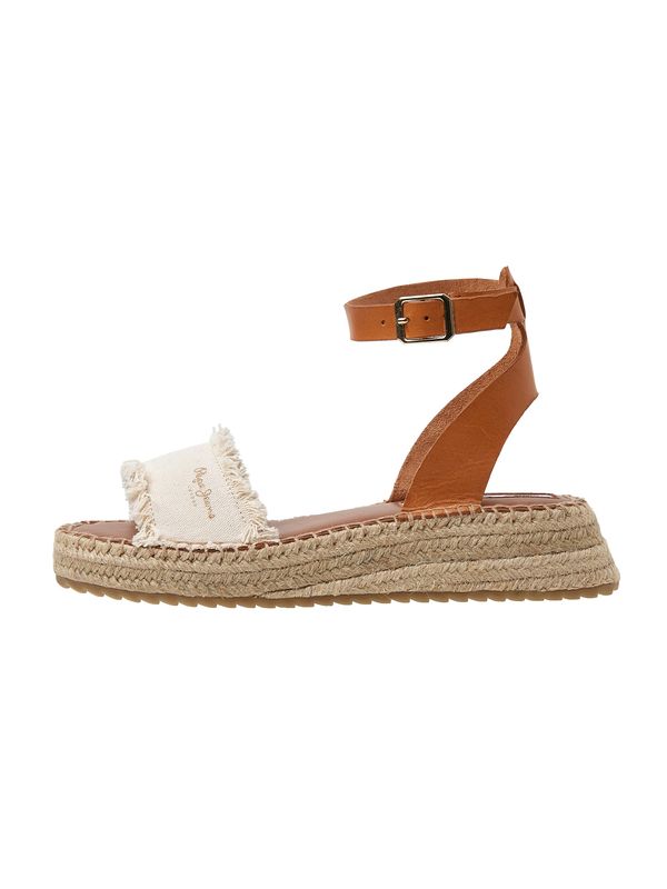 Pepe Jeans Pepe Jeans Sandali 'KATE'  rjava / off-bela