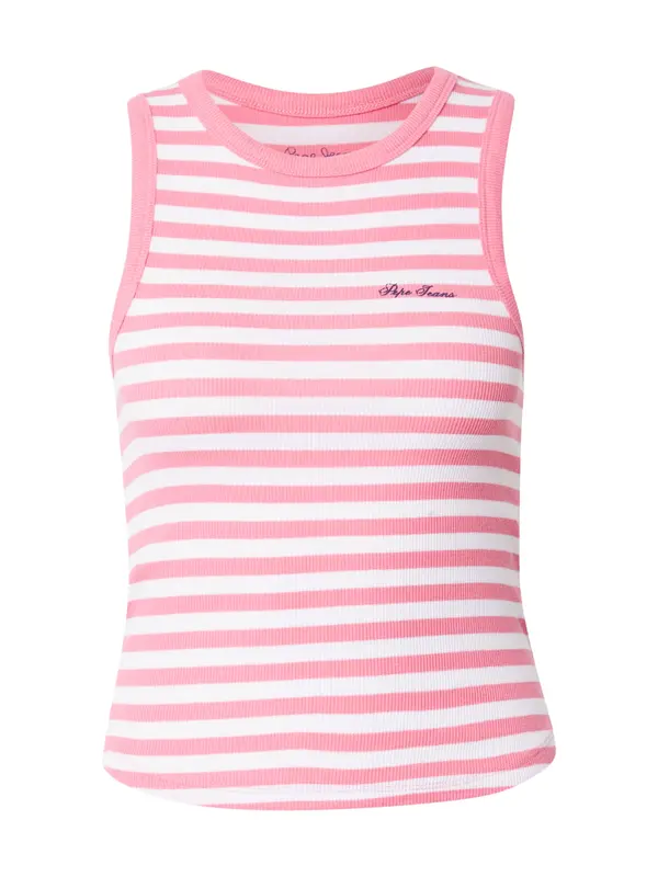 Pepe Jeans Pepe Jeans Top  svetlo roza / bela