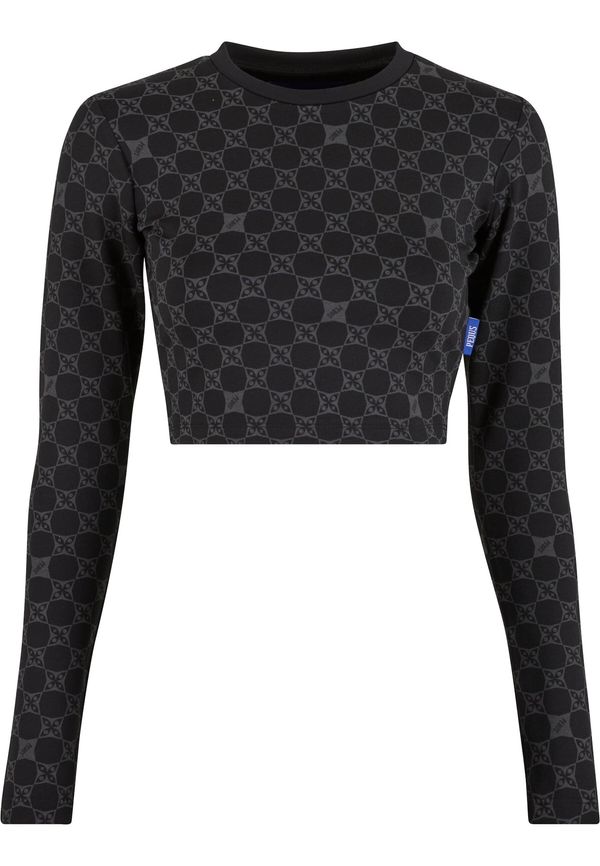 Pequs Pequs Majica 'Aether'  siva / črna