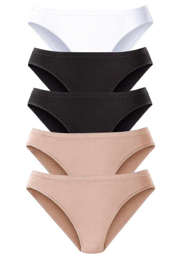 PETITE FLEUR PETITE FLEUR Spodnje hlačke  svetlo bež / črna / bela