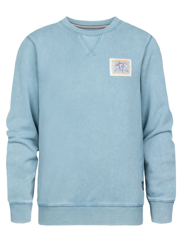 Petrol Industries Petrol Industries Majica 'Bahama'  svetlo modra / bela