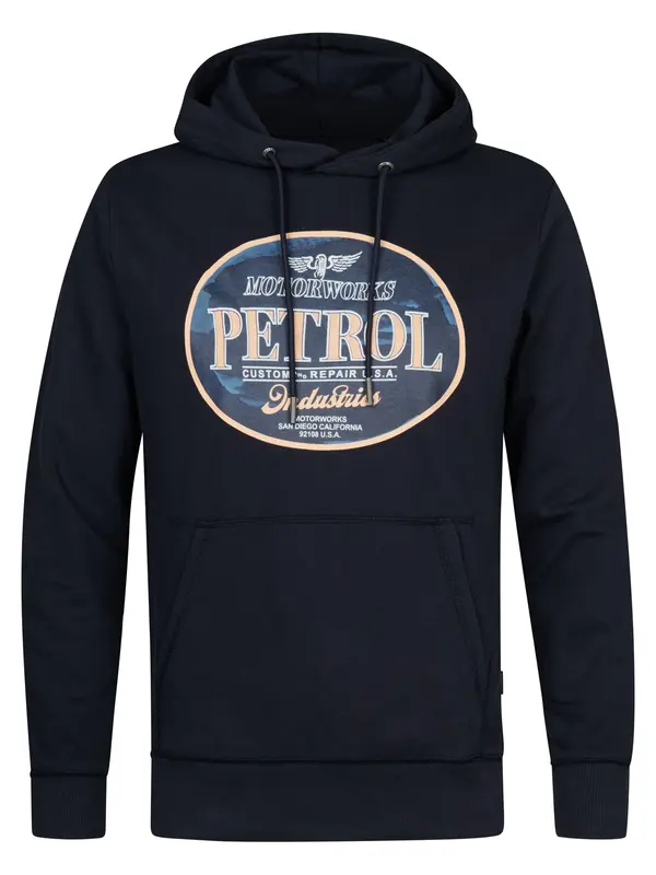 Petrol Industries Petrol Industries Majica  bež / modra / mornarska / bela
