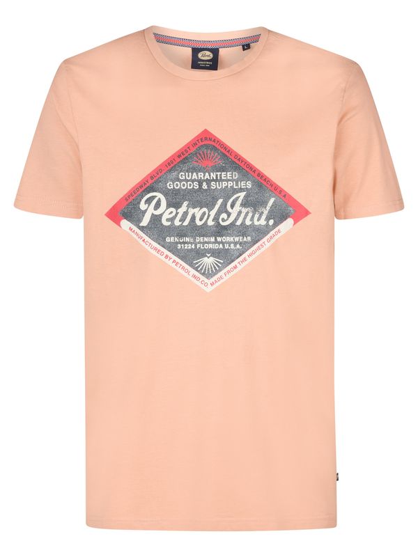 Petrol Industries Petrol Industries Majica 'Bluefin'  temno siva / breskev / rdeča / bela