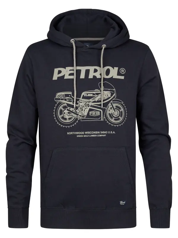 Petrol Industries Petrol Industries Majica 'Falls'  siva / črna