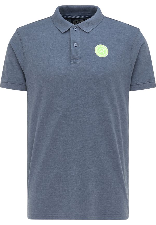 Petrol Industries Petrol Industries Majica  golobje modra / svetlo zelena / bela