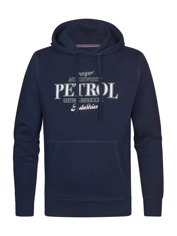 Petrol Industries Petrol Industries Majica  mornarska / pastelno zelena / bela