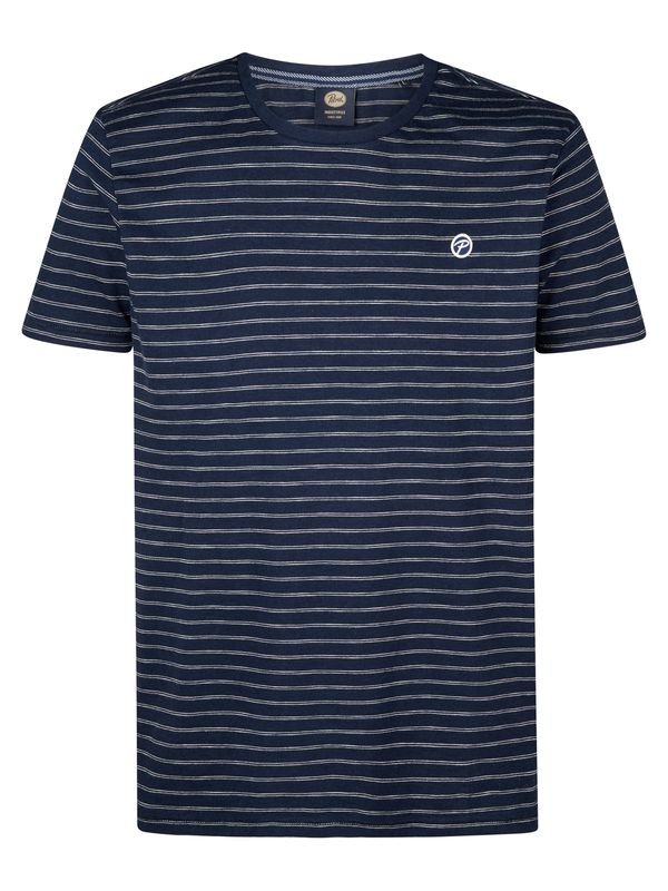 Petrol Industries Petrol Industries Majica 'Seabreeze'  temno modra / bela