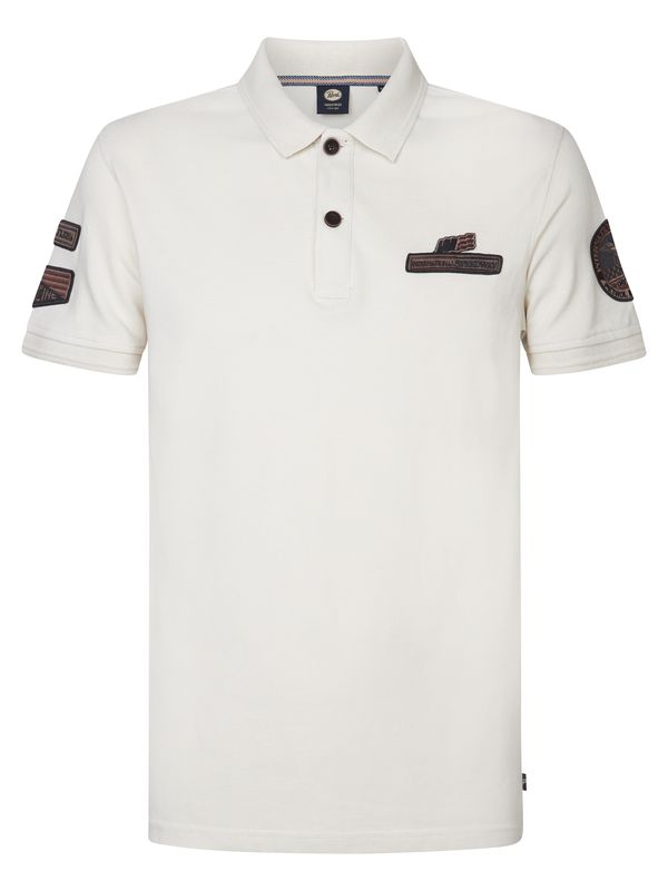 Petrol Industries Petrol Industries Majica 'Tarpon'  čokolada / bela