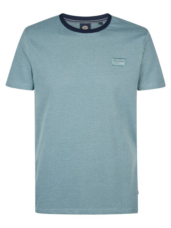 Petrol Industries Petrol Industries Majica 'Tealcrest'  turkizna / črna