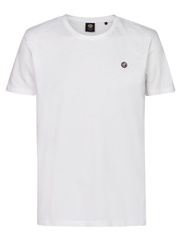 Petrol Industries Petrol Industries Majica 'Windward'  mornarska / krvavo rdeča / bela