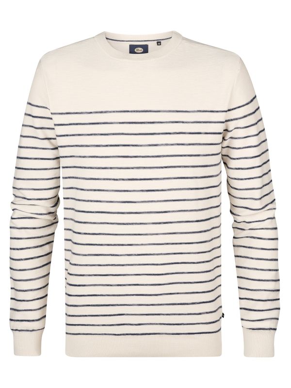 Petrol Industries Petrol Industries Pulover 'Palm'  črna / bela