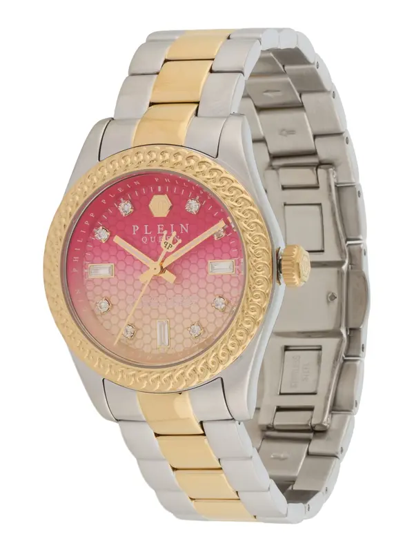 Philipp Plein Philipp Plein Analogna ura  zlata / magenta / srebrna