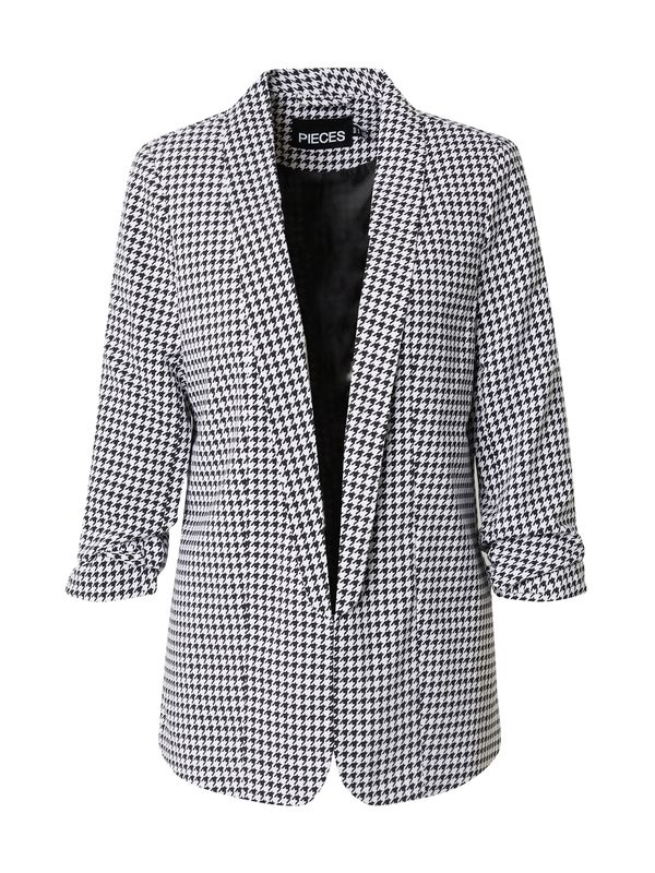 PIECES PIECES Blazer 'PCBOSELLA'  črna / bela