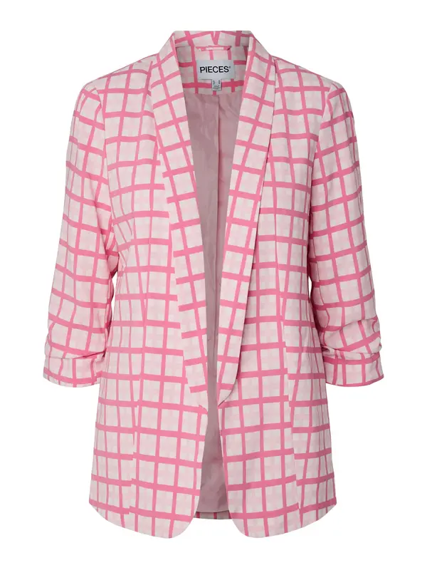PIECES PIECES Blazer 'PCBOSELLA'  roza / svetlo roza / bela