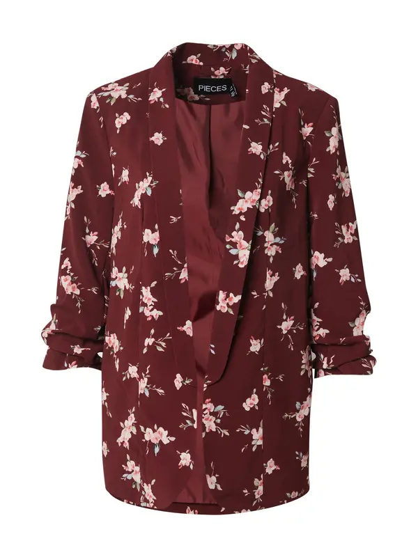 PIECES PIECES Blazer 'PCBoss'  roza / vinsko rdeča / bela