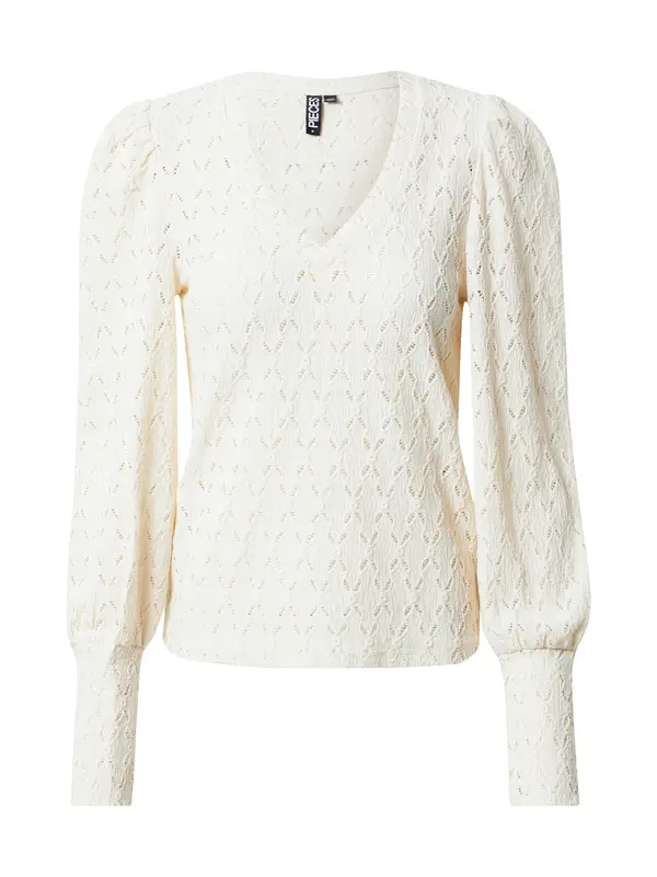 PIECES PIECES Bluza 'PCChristy'  kremna