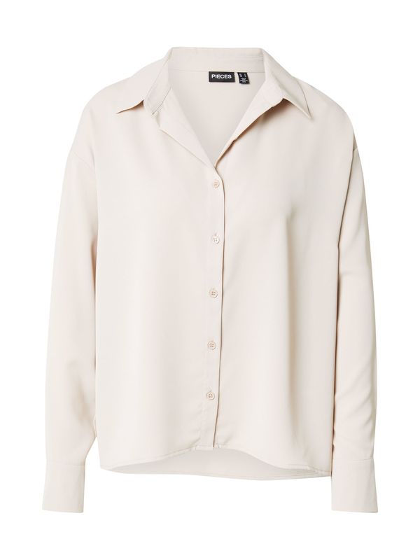 PIECES PIECES Bluza 'PCFRANAN'  svetlo siva