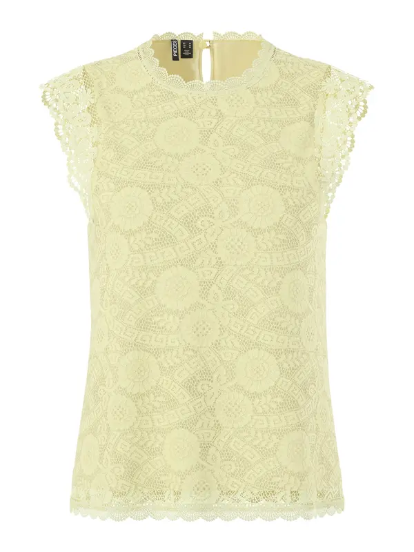 PIECES PIECES Bluza 'PCOLLINE'  svetlo rumena