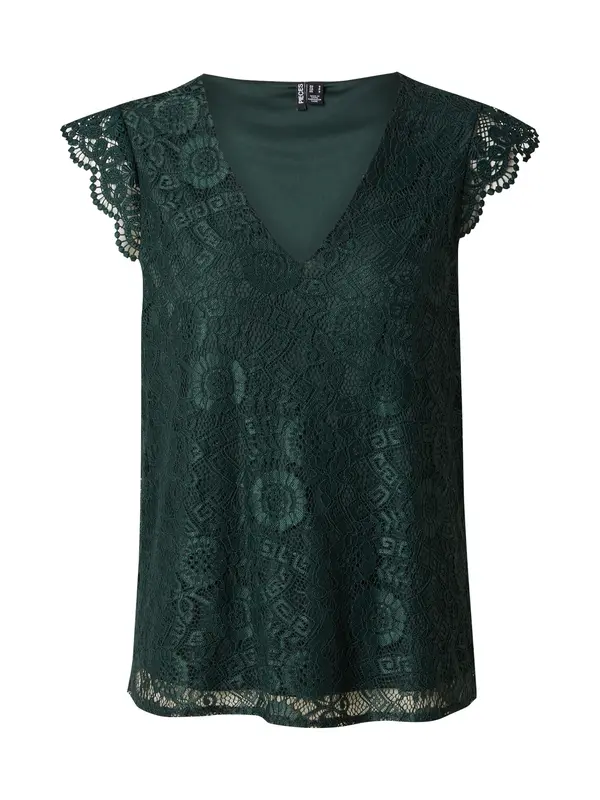 PIECES PIECES Bluza 'PCOLLINE'  temno zelena