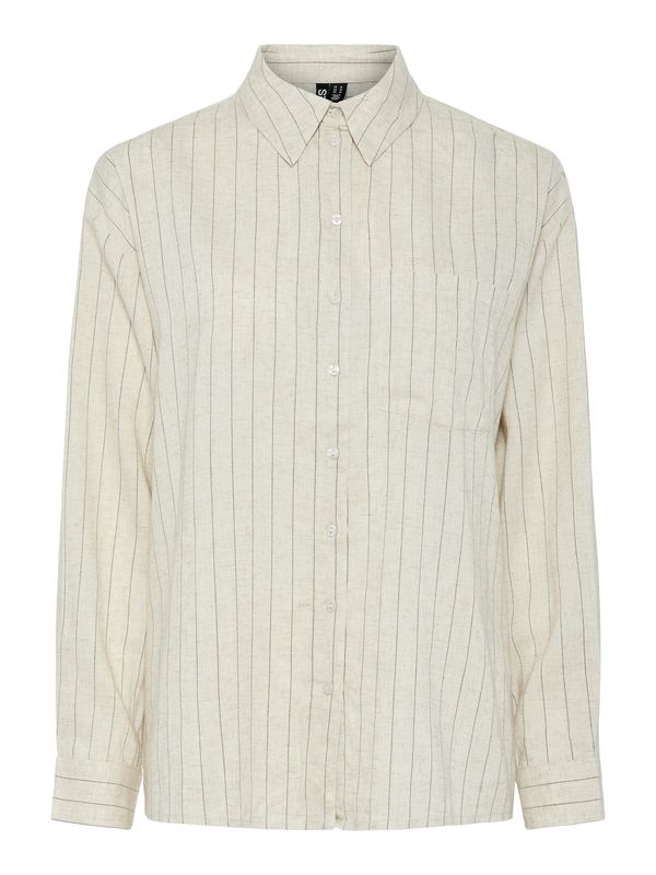 PIECES PIECES Bluza 'PCPIA'  ecru / siva